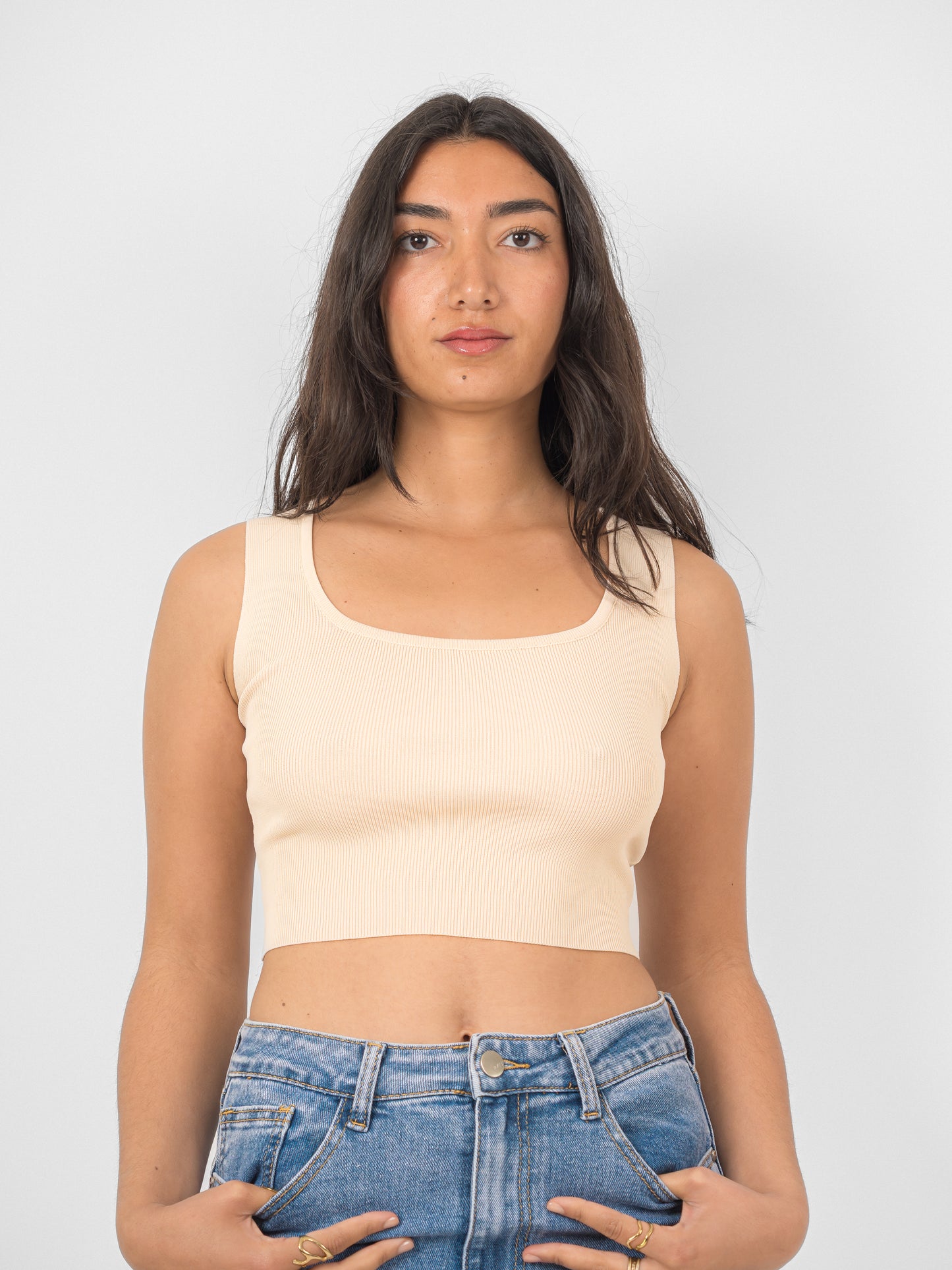 Crop top col carré - PA