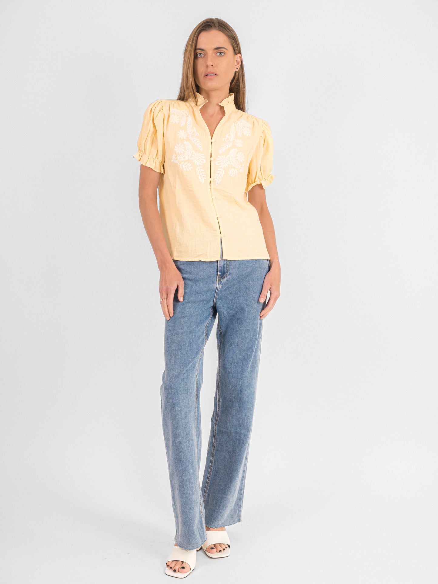 Chemise brodée à manche courte - P3 PA