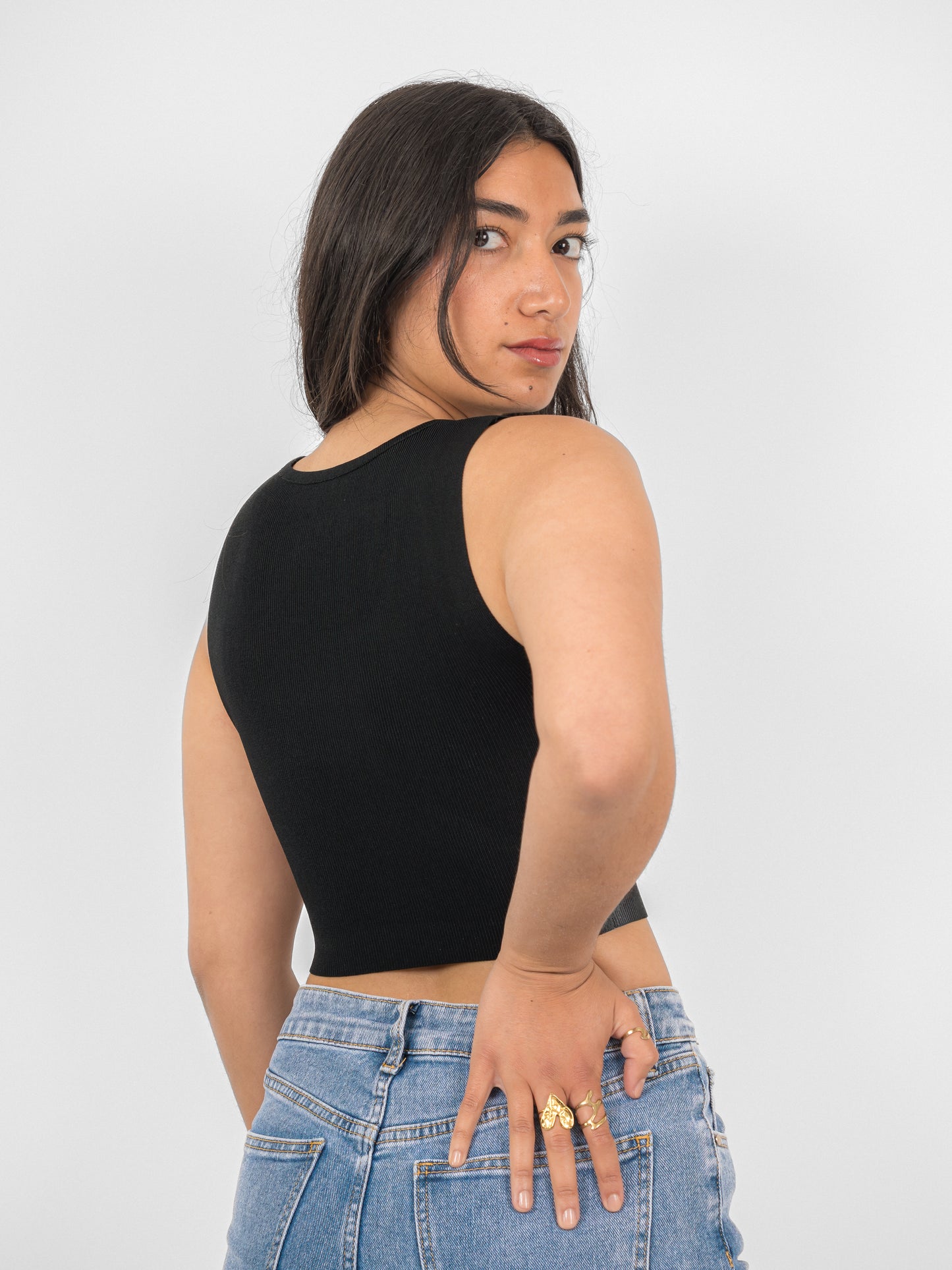 Crop top col carré - PA