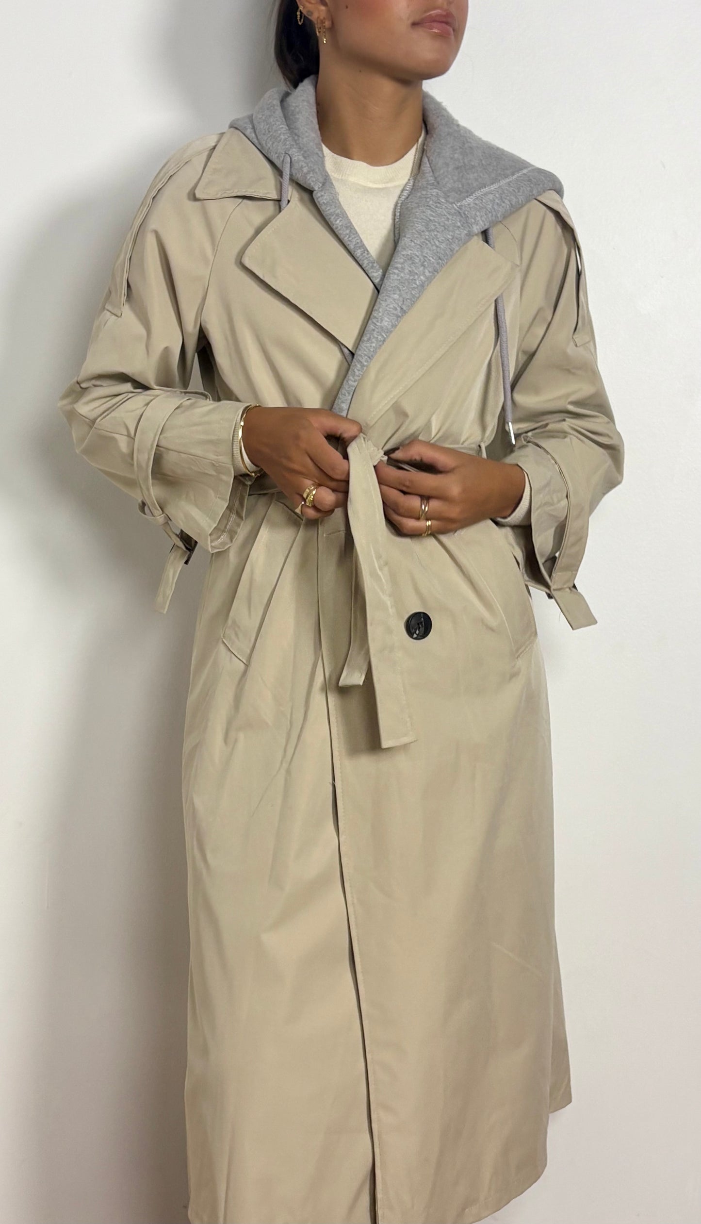 Trench coat impermeable à capuche Suzy