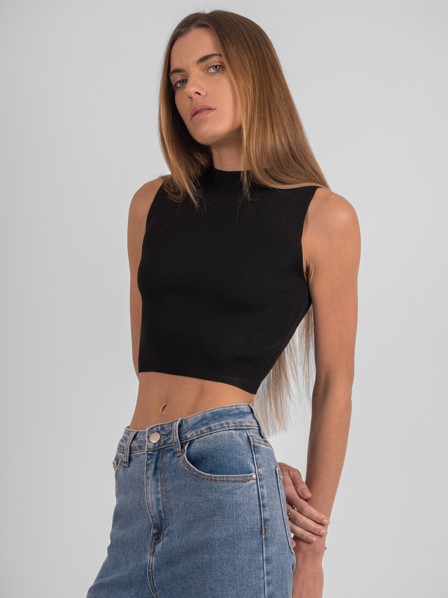 Crop top à col ras - PA