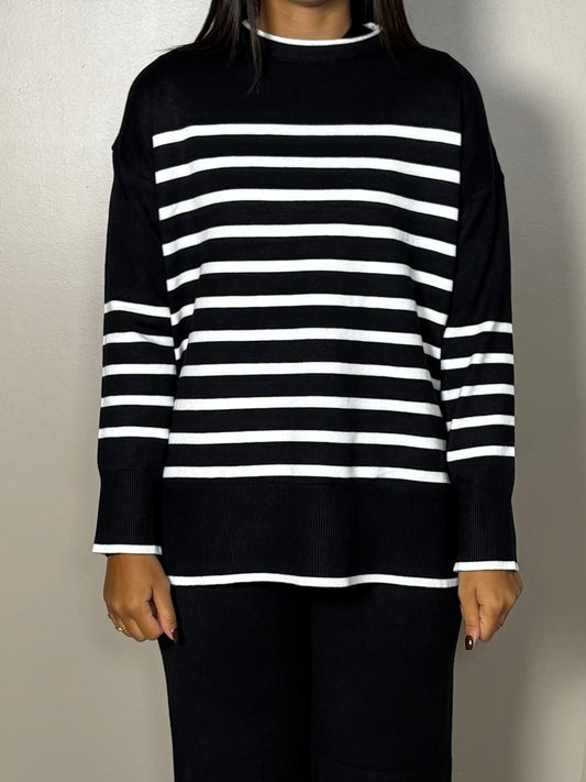 Ensemble rayé décontracté Sandy