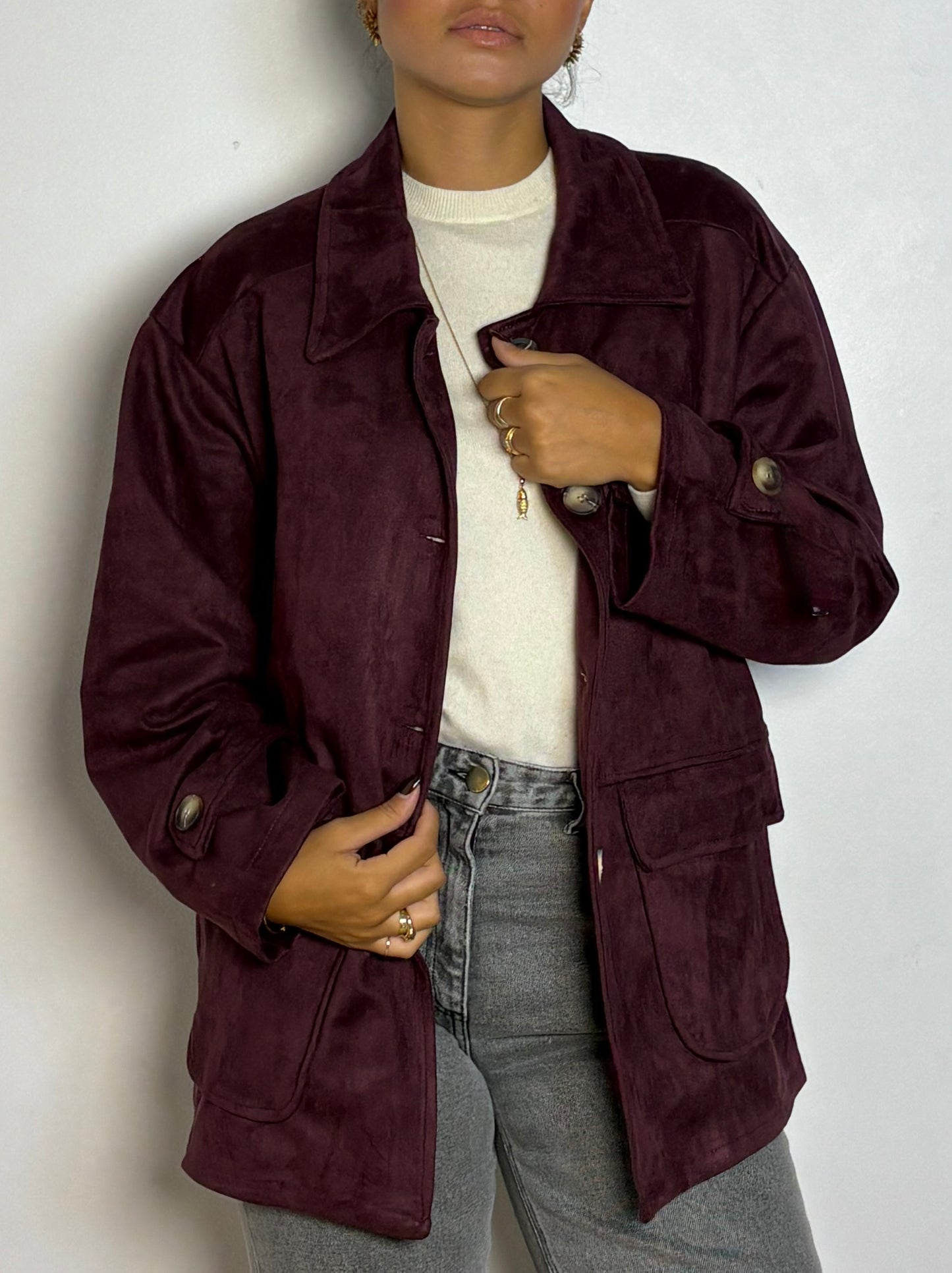 Gilet façon daim Janis