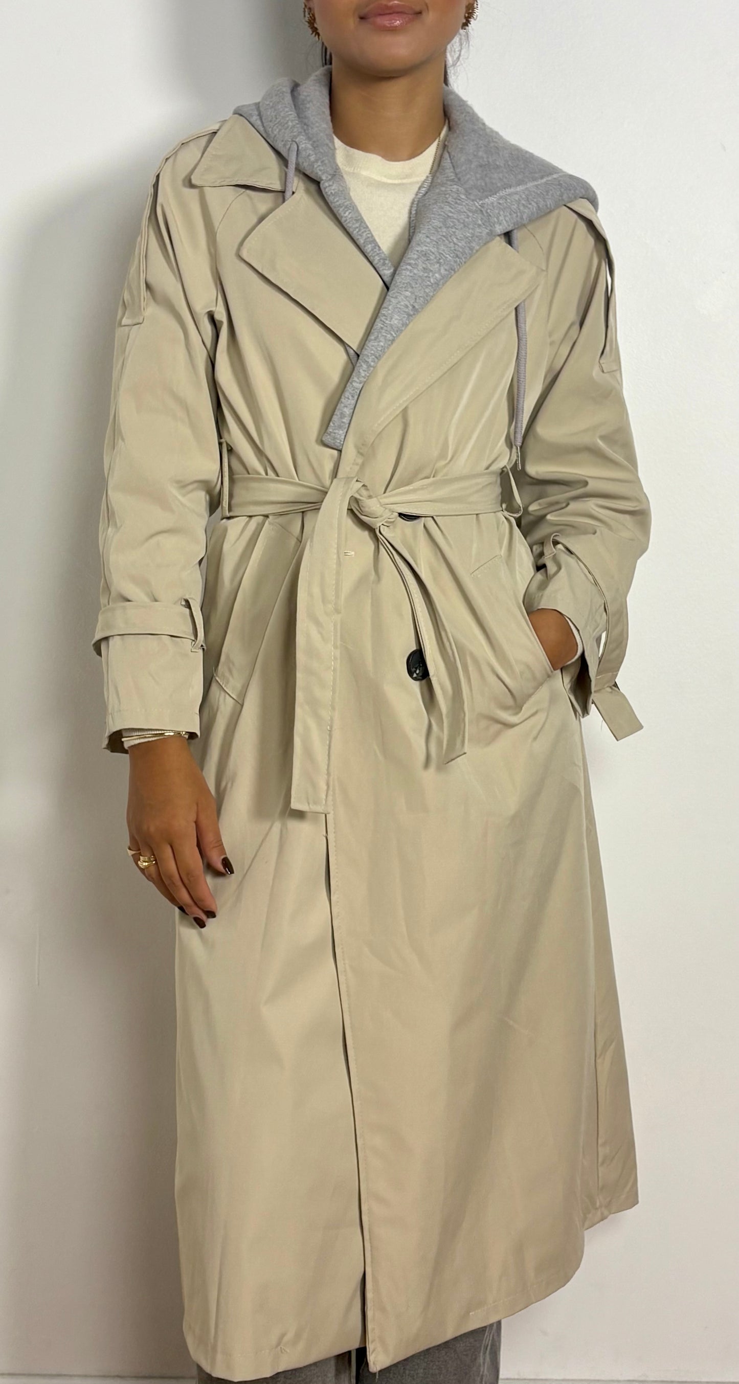 Trench coat impermeable à capuche Suzy