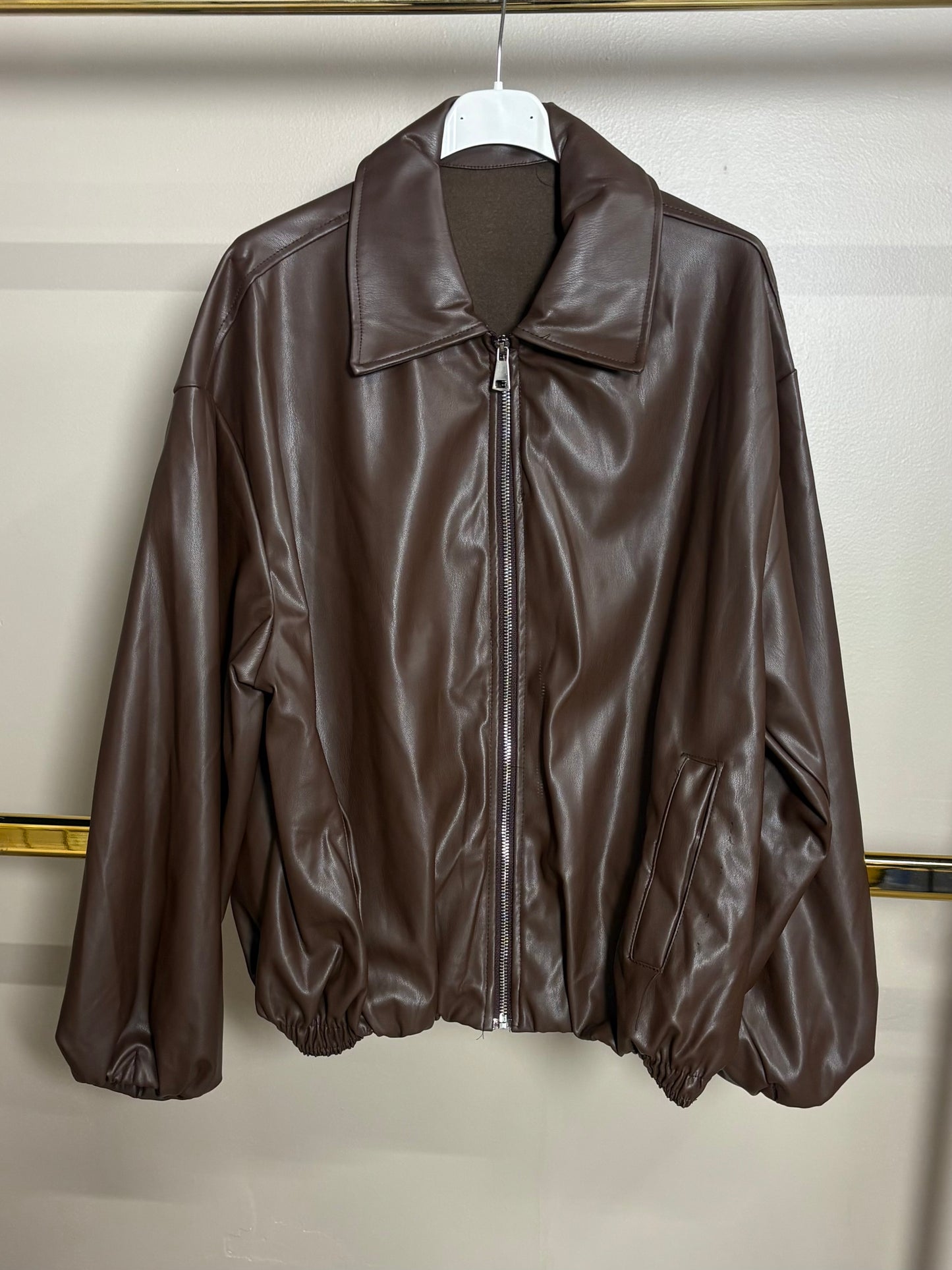 Veste zippé en similicuir SELENA