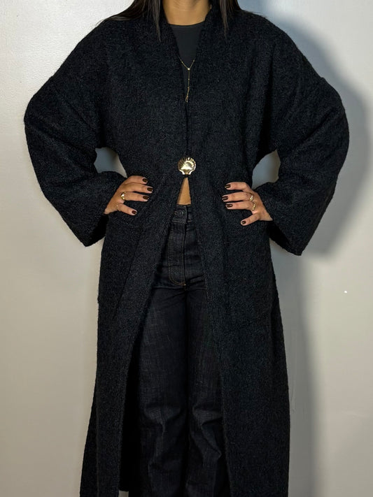 Gilet long tricot pilou Julia