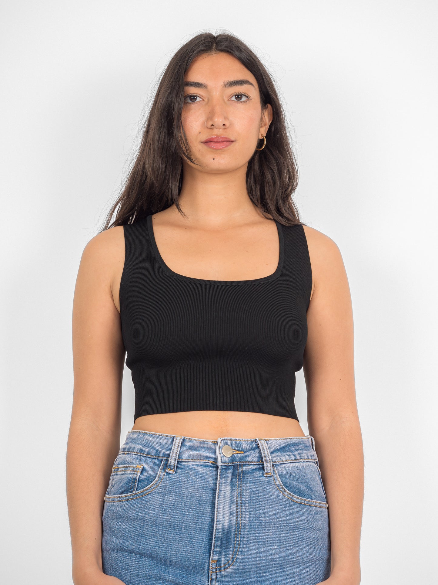 Crop top col carré - PA