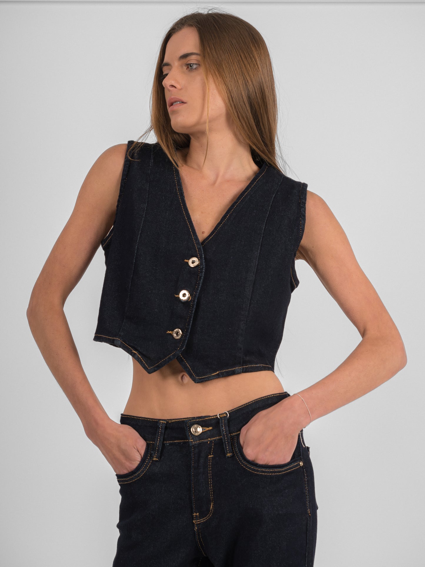 Jean denim strech flare