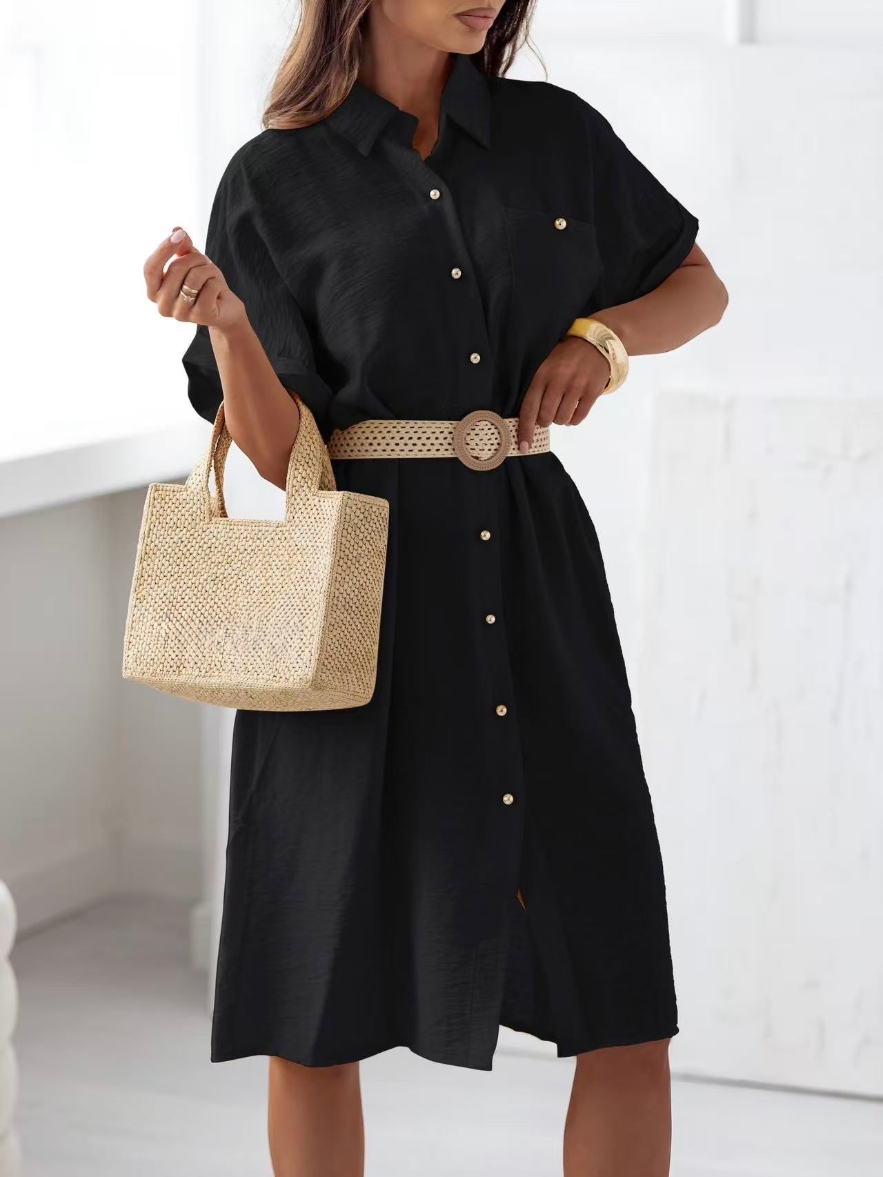 Robe chemise ceinturée - P3