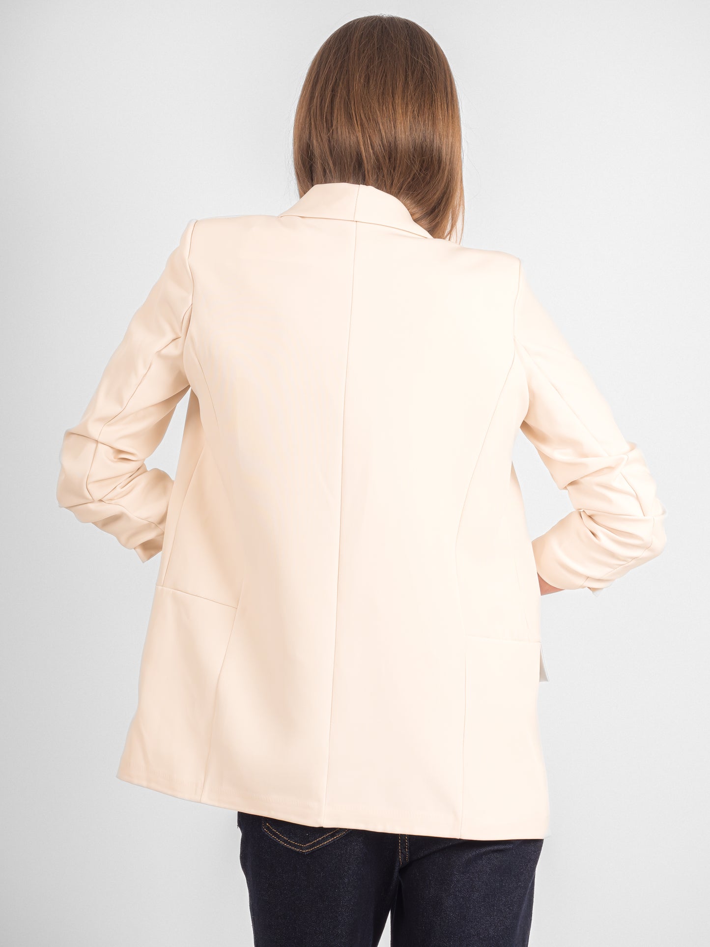 Veste blazer à manches relevées