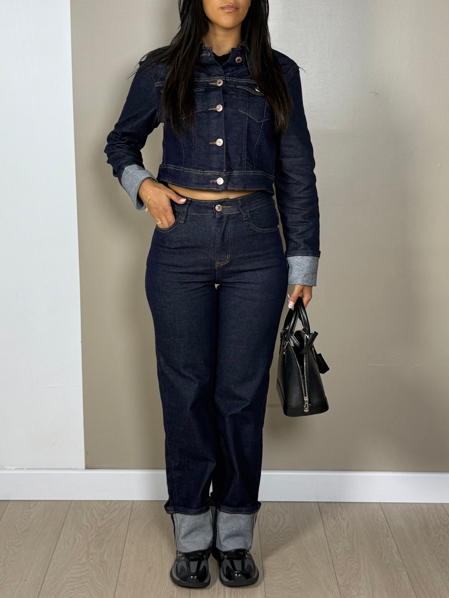 Ensemble SHERA jean gilet denim