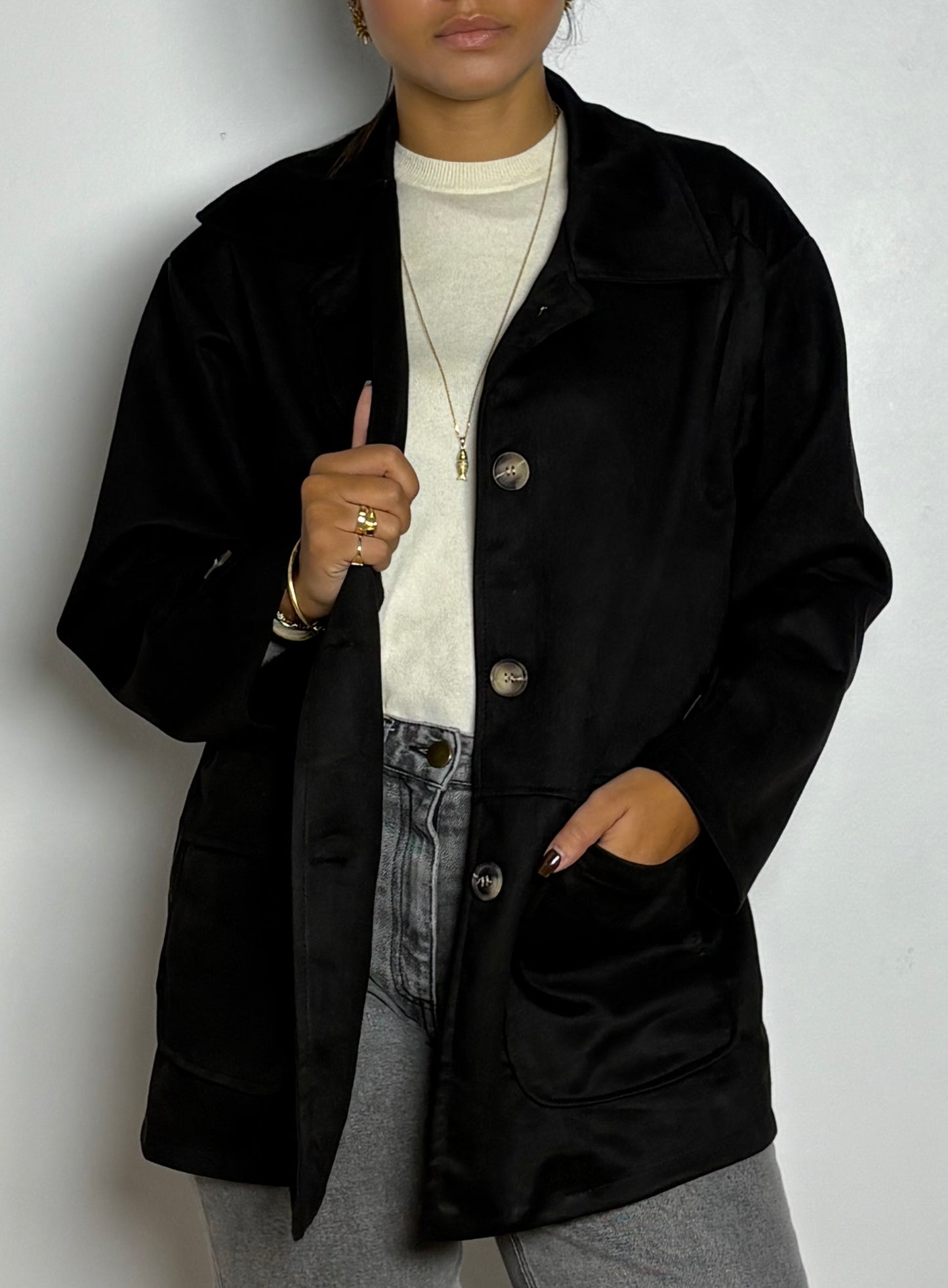 Gilet façon daim Janis