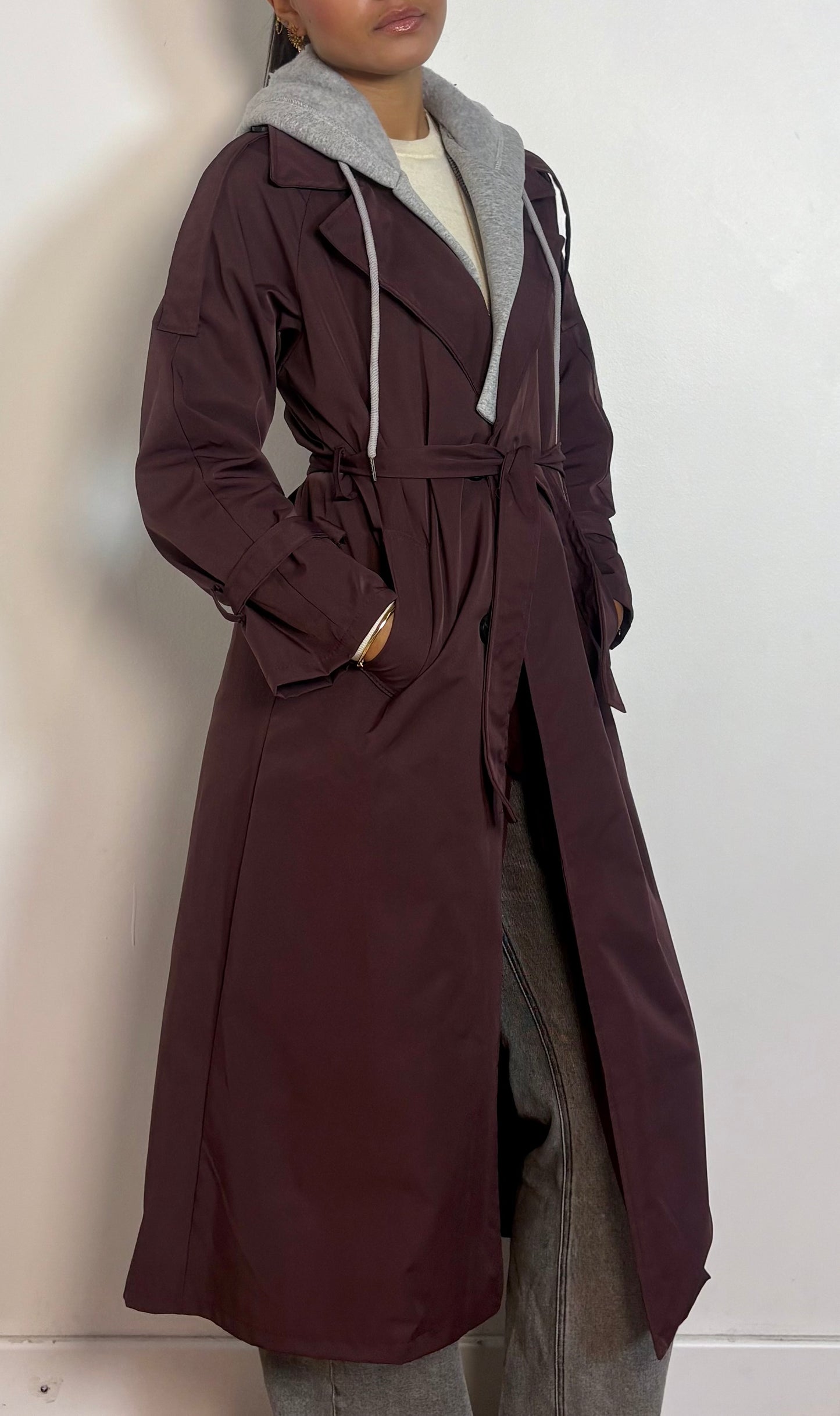 Trench coat impermeable à capuche Suzy