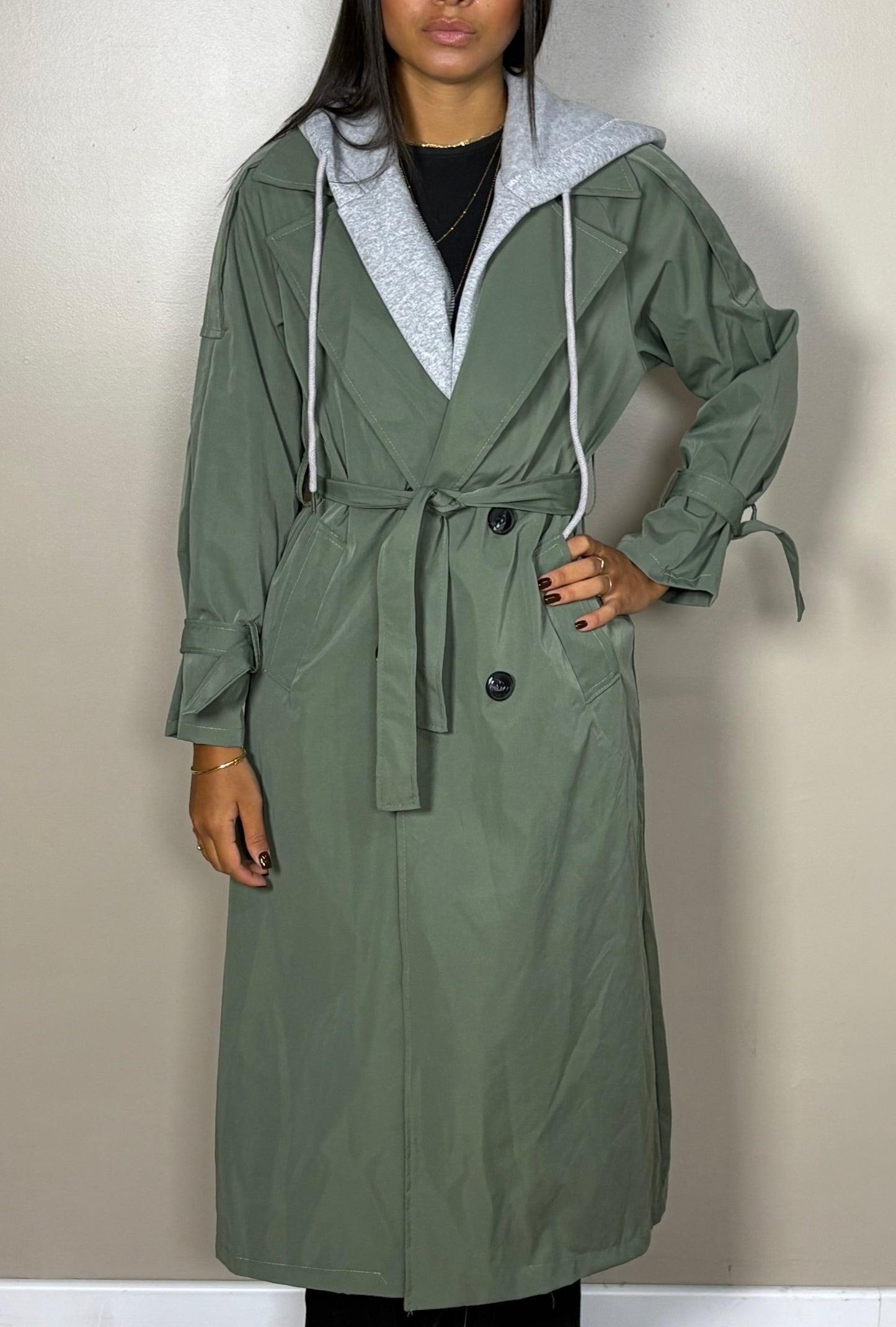 Trench coat impermeable à capuche Suzy