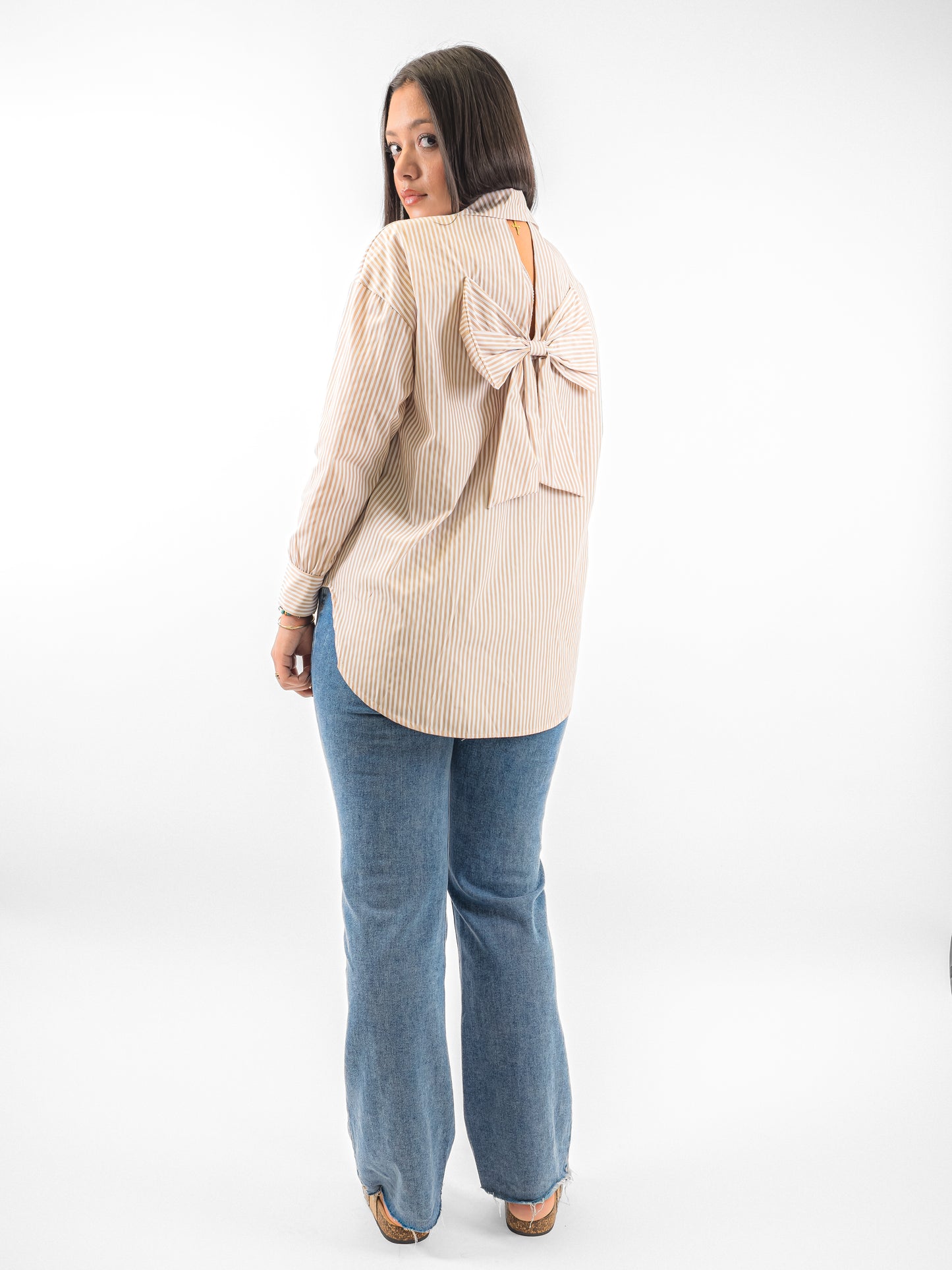 Chemise rayé à noeuds