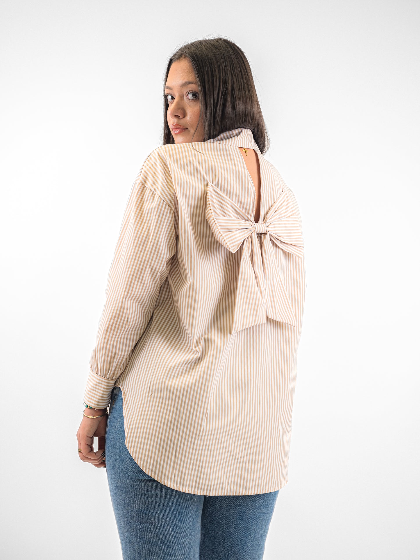 Chemise rayé à noeuds