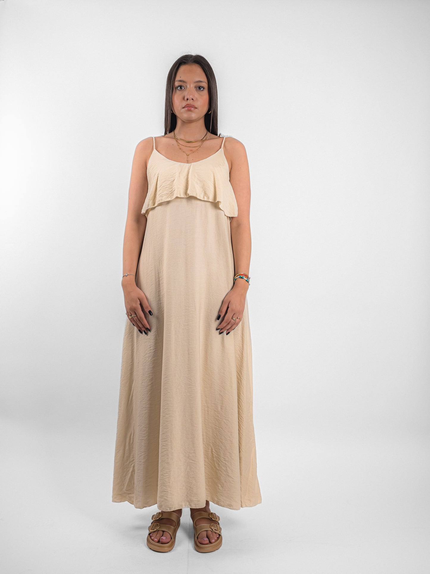 Robe longue d’été à bretelle fine - P3