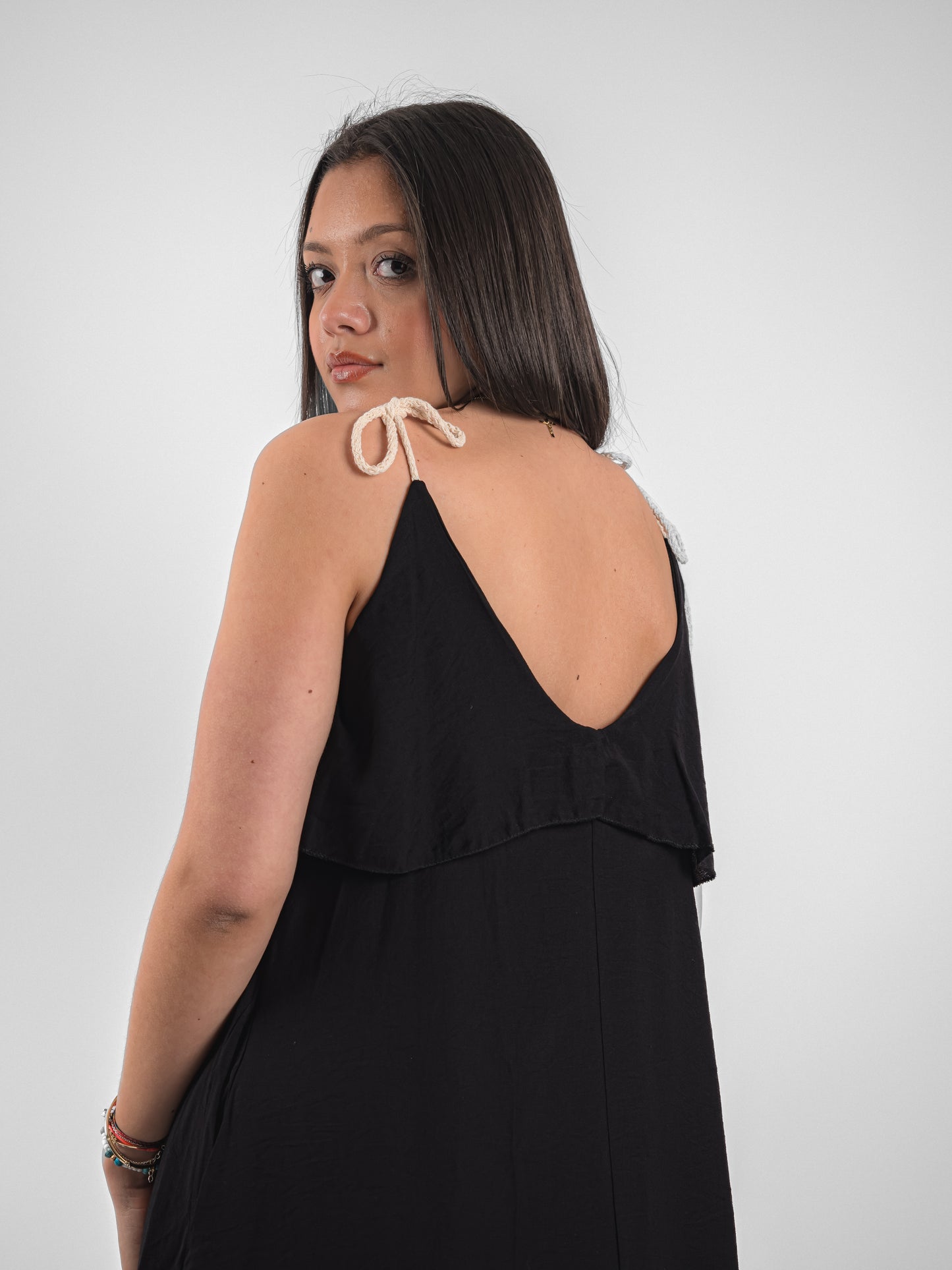 Robe longue d’été à bretelle fine - P3