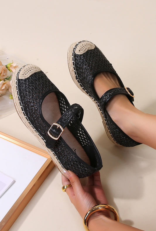 Sandales Mary-Jane tressées