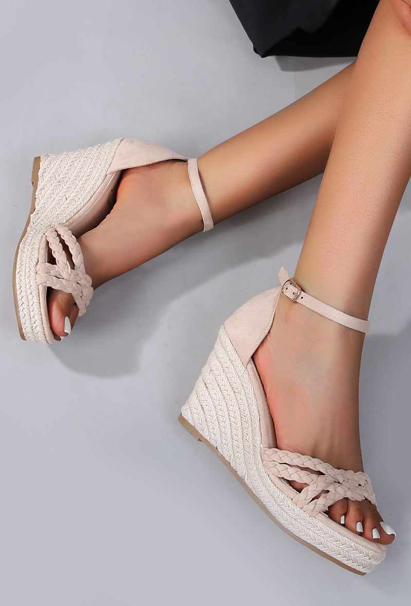 Sandales hautes compensées